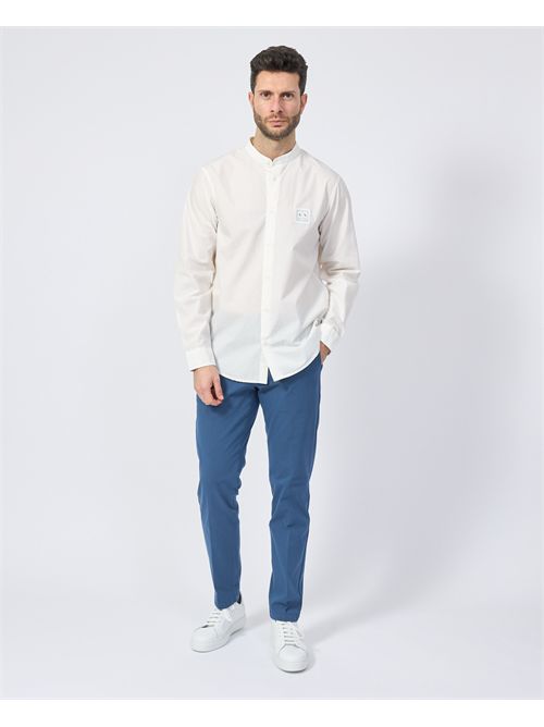 AX Men's Shirt in Cotton Poplin ARMANI EXCHANGE | XM000375-AF12994U0009